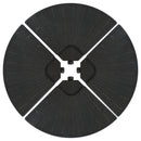 Sunnydaze Heavy-Duty Cantilever Offset Patio Umbrella Base Plate Weights with Design for Outdoor Cross Style Bases, Set of 4, Black