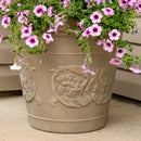Sunnydaze Arabella Polyresin Outdoor Flowerpot Planter
