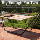 Sunnydaze Quilted 2-Person Hammock with Multi-Use Universal Stand