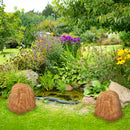 Sunnydaze Polyresin Landscape Rock Cover with Stakes