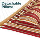 Sunnydaze Quilted 2-Person Hammock with Multi-Use Universal Stand