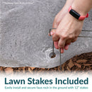 Sunnydaze Flat Artificial Landscape Rock Cover with Stakes