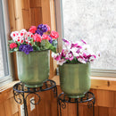 Sunnydaze Vivian Metal Outdoor Plant Pots - 11"