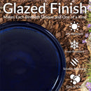 Sunnydaze Glazed Ceramic Duo-Tone Outdoor Bird Bath