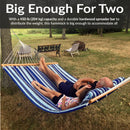 Sunnydaze Quilted 2-Person Hammock with Multi-Use Universal Stand