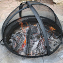 Sunnydaze Easy-Access Round Fire Pit Spark Screen