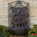 Sunnydaze French Lily Outdoor Wall Fountain