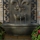 Sunnydaze French Lily Outdoor Wall Fountain