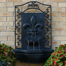 Sunnydaze French Lily Outdoor Wall Fountain