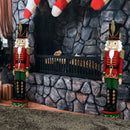 Kristoff the Nutcracker Soldier Statue, shown in an outdoor lifestyle setting
