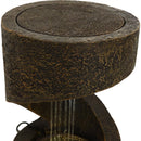 Sunnydaze Winding Showers Indoor Waterfall Fountain with LED Light - 14"