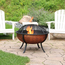 Sunnydaze 32" Outdoor Wood-Burning Fire Pit with Spark Screen