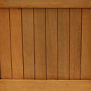 Sunnydaze Meranti Wood Square Planter Box for Outdoor Plants - 16"