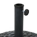 Sunnydaze Pebble Texture Resin Patio Umbrella Base - 18-Inch