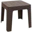 Sunnydaze Outdoor Square Plastic Adirondack Patio Side Table