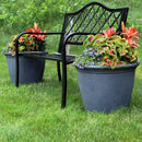 Sunnydaze Anjelica Polyresin Large Round Outdoor Planter