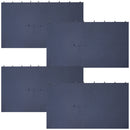Sunnydaze 10-Foot x 13-Foot Gazebo 4-Piece Polyester Sidewall Set