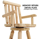 Sunnydaze Rustic Outdoor Barstool - Log Cabin Style Bar Height Stool - 4'
