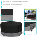 Sunnydaze Round Outdoor Cover for Fire Pit - UV-Resistant