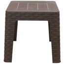 Sunnydaze Outdoor Square Plastic Adirondack Patio Side Table