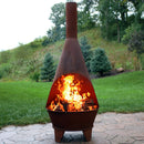 Sunnydaze Large Chiminea Outdoor Fireplace with Grill Grate