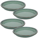 Sunnydaze Set of 4 Glazed Ceramic Planter Saucer