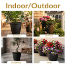 Sunnydaze Anjelica Polyresin Large Round Outdoor Planter