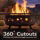 Sunnydaze Cosmic 42" Large Outdoor Fire Pit