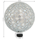 Sunnydaze Mosaic Glass Gazing Globe Ball - 10"