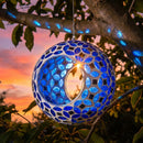 Sunnydaze Mosaic Fly-Through Hanging Bird Feeder - Set of 8