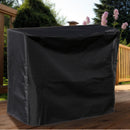 Sunnydaze Outdoor Firewood Log Rack Cover - Black