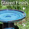 Sunnydaze Glazed Ceramic Duo-Tone Outdoor Bird Bath