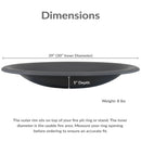 Sunnydaze Replacement Steel Fire Pit Bowl with Spark Screen