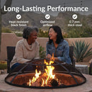 Sunnydaze Round Outdoor Fire Pit Spark Screen