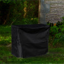 Sunnydaze Outdoor Firewood Log Rack Cover - Black