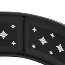 Sunnydaze 36" Diamond Heavy-Duty Metal Campfire Ring - Black