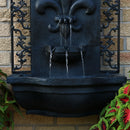 Sunnydaze French Lily Outdoor Wall Fountain