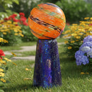 Sunnydaze Mosaic Glass Gazing Ball Stand for Outdoor Garden