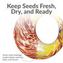 Sunnydaze Solar Bird Feeder with Glass Fly-Through Design