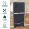 Sunnydaze 3-Shelf Plastic Lockable Storage Cabinet - 57.5"