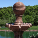 Sunnydaze Large Tiered Ball Outdoor Fountain - 80" H