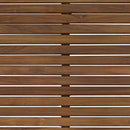 Sunnydaze Solid Teak Shower Mat - Spa-Inspired Slatted Bath Mat