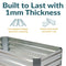 Sunnydaze Galvanized Steel Raised Garden Bed