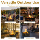 Sunnydaze 36" Crossweave Heavy-Duty Metal Campfire Ring - Bronze