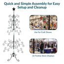 Sunnydaze Noelle Metal Christmas Tree Ornament Display - 60" H