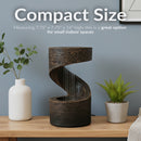 Sunnydaze Winding Showers Indoor Waterfall Fountain with LED Light - 14"