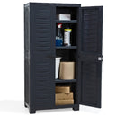 Sunnydaze 48.75" H Lockable Storage Cabinet with 3 Adjustable Shelves