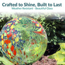 Sunnydaze 10-Inch Outdoor Glass Gazing Globe for Garden