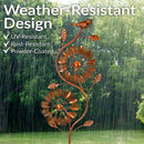 Sunnydaze Twirling Twigs Metal Wind Spinner