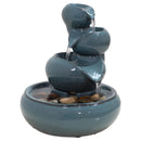 Sunnydaze Tiered Vessels Ceramic Indoor Water Fountain - 10"